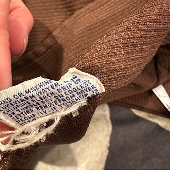 Vintage unisex 70s Pykettes shirt jacket / cardigan style top w/collar & zipper - Picture 13 of 14